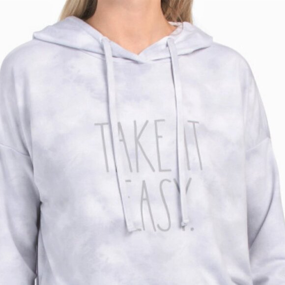 NWT RAE DUNN Take It Easy Tie Dye  Sweatshirt Top - Picture 3 of 3